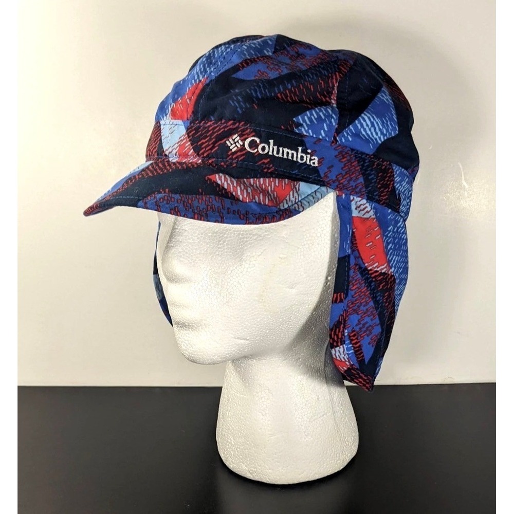 Coastal Columbia Youth L/XL Blue Nautical Sun Hat Flap Cap Kids Beach